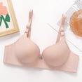 thumbnail image 4 of Nmnitkp Bras for Women Wireless Lace Bra Thin Molded Cup 3D Support T-Shirt Bra Adjustable Straps Back Smoothing Everyday Comfort Bra for All-Day Wear Pink,XL, 4 of 9