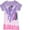 Twilight Sparkle, variant on My Little Pony Girls Tie Dye Graphic T-Shirt - Rainbow Dash, Pinkie Pie, Twilight Sparkle, Apple Jack, Sizes 4-6X