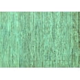 thumbnail image 1 of Ahgly Company Indoor Rectangle Oriental Turquoise Blue Modern Area Rugs, 2' x 5', 1 of 4