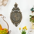 thumbnail image 4 of Sungmor Ornate Cast Iron Wall Art Plaque, Classical Woman Relief in French Country Style, Decorative Wall Sculpture - Vintage Hanging Decor for Home, Garden, or Patio, Rustic Gold Finish, 4 of 8