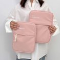 thumbnail image 5 of Sacoche pour Tablette Absorption des Chocs Fermeture Éclair Lisse Doublure Douce Anti-Chute Sangle Imprimé Cerise Anti-Poussière Sac de Rangement pour Tablette Imprimé Lettre Rectangulaire Accessoire d'Ordinateur, 5 of 5