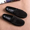 thumbnail image 4 of Big Size Men's Casual Loafers Slip On Leather Shoes Comfortable Lightweight Driving Shoes Male Moccasins Classic Penny Loafer Flats Boat Shoes Outdoor Walking Shoes, 4 of 14
