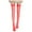 Rouge, variante sur adviicd Bas Aguichant Cuisse Bas Résille Cuisse pour Femmes Haut en Dentelle de Silicone Transparent au-Dessus du Genou (Rose, Taille Unique)
