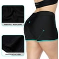thumbnail image 4 of Women's Plus Size Swim Shorts Swim Bottom Solid Beach Swim Board Shorts, 4 of 7