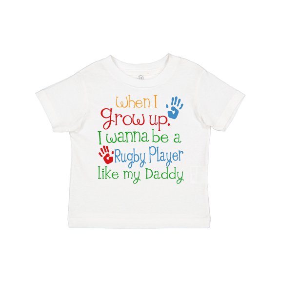 Inktastic Rugby Player Like Daddy Boys or Girls Toddler T-Shirt