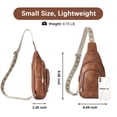 thumbnail image 3 of Bolso bandolera BOSTANTEN de piel marrón para mujer, 3 of 8