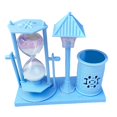 thumbnail image 2 of Portalápices de reloj de arena, luz de calle que , luz nocturna para decoración de oficina Medio Gloria sostenedor de la pluma de reloj de arena, 2 of 8