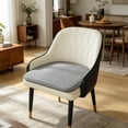 thumbnail image 6 of FEOLGEHLY 16.54x15.75in U-Shaped Linen Dining Chair Cushion, Thick Non Slip Horseshoe Seat Pad for Home Kitchen Office, Gray, 6 of 6