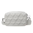 thumbnail image 1 of Bolso En Forma De Corazón Pequeño Cuadrado Correa Ancha PU Hombro Para Mujer Blanco, 1 of 9