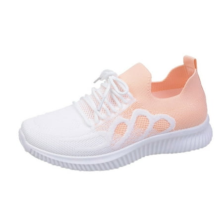 

WANYNG Fashion Spring And Summer Women Sneakers Fly Woven Breathable Casual Lace Up Womens Water Shoes Size 9 Woman Beach Shoes