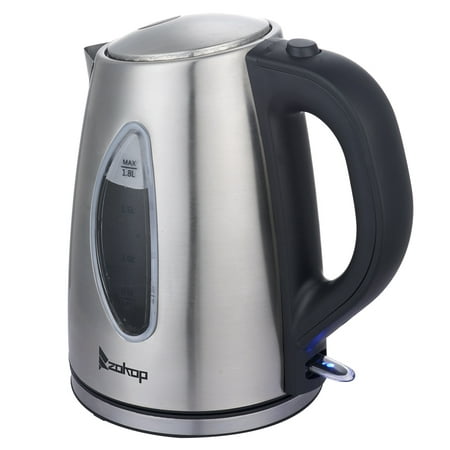 

110V 1500W 1.8L Stainless Steel Electric Kettle With Water Window Blue Color Led Light Change Automatically