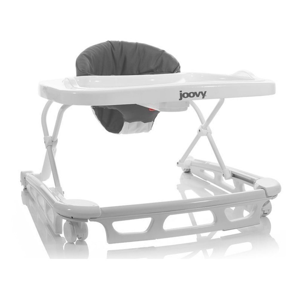 Joovy Spoon Baby Walker with Dishwasher Safe Tray Insert, Charcoal