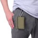 thumbnail image 4 of Cartera pequeña minimalista con ventana para tarjeta de identificación, cartera impermeable con cremallera para tarjeta de identificación y llavero. MFZFUKR BST3058695-1, 4 of 5