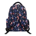 thumbnail image 2 of KEIAHUAN Patriotic Bow Boys Backpack, Fits 14 Inch Laptop with Dual Stretch Side Pockets, Large Capacity 17 Inch Student Backpack for Girls Kids Daily Back to School Use, 2 of 7