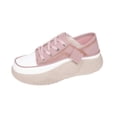 thumbnail image 4 of Zapatos casuales para mujer, zapatillas deportivas, zapatillas de plataforma antideslizantes. Violeta, 4 of 6