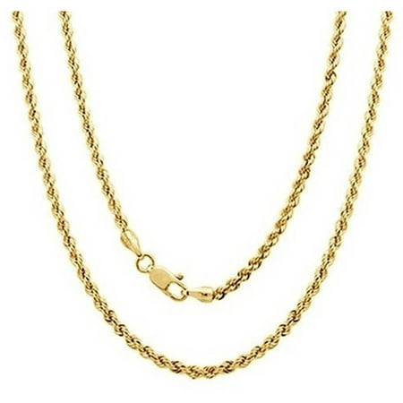 A 14kt Yellow Gold Rope Chain, 24
