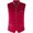 (Casual 118)Red, variant on Mens Vest Solid Color Sleeveless Jacket Winter Germany Beer Festival Stage Performance Dress Bar Party Stand Up Collar Top