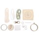 thumbnail image 2 of Kit De Manualidades De Llavero Bordado, Minijuego De Fabricación De Llaveros De Aro Redondo De Madera Para Decoración De Teléfono Y Llaves De Bolso, 2 of 7