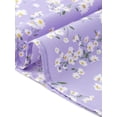 thumbnail image 5 of Agnes Orinda Women's Plus Size Peplum Tops Floral Half Placket Short Sleeves Casual Blouses 3X Light Purple, 5 of 6