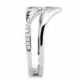 thumbnail image 4 of Luxe Jewelry Designs Stainless Steel Women's Ring with Round AAA Grade Cubic Zirconia - Size 10, 4 of 4