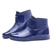 Men Rain Ankle Boot Fashionable Waterproof Rubber Shoes