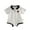 Z-White, variant on v Baby Boys Polo Bodysuits Short Sleeve Cartoon Striped Collared Polo Romper Unisex Triangle Jumpsuit Gentleman Clothes,3-6 Months