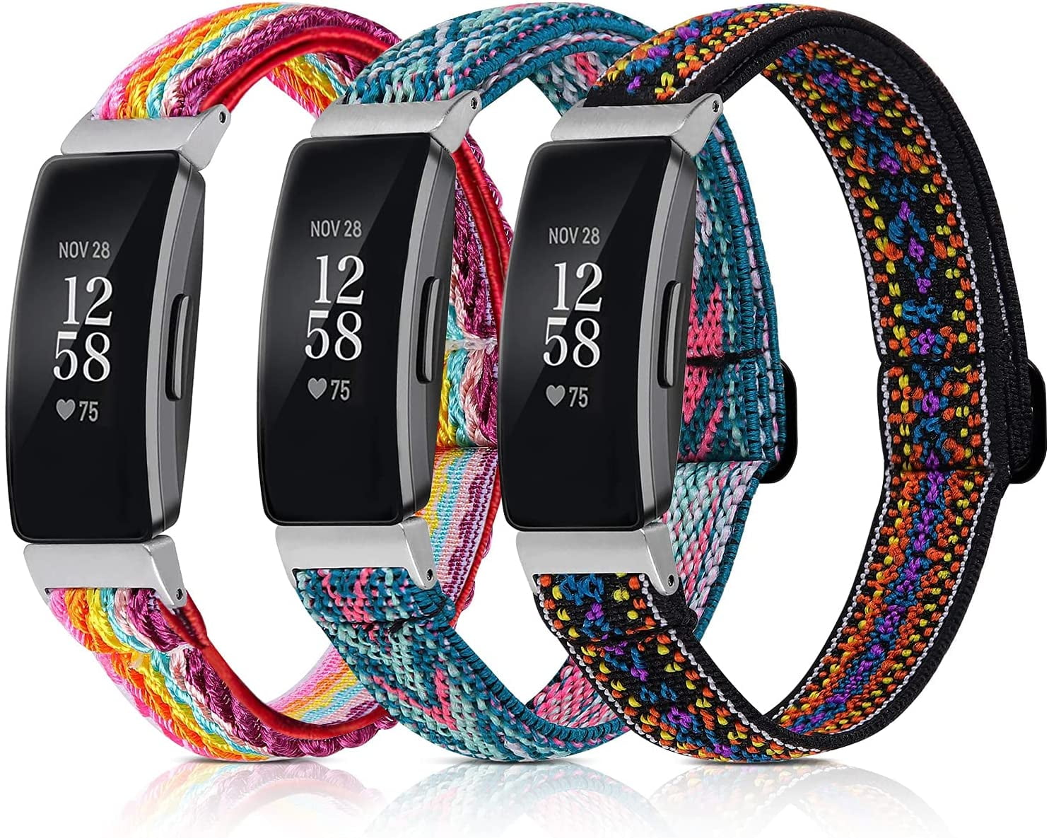 3 Pack Soft Loop Nylon Bands for Fitbit Inspire 2 Brunei Ubuy