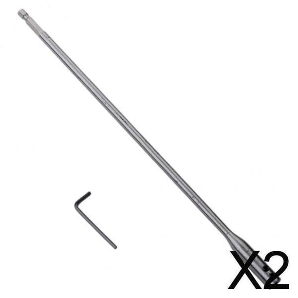 de Alargadores de Taladro Robustos con Llave para Muebles de Carpintería, 300MM , 2 piezas