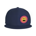 thumbnail image 2 of ZICANCN Happy Smile Face Baseball Caps, Trucker Hats for Men And Women, Adjustable Breathable Flat Caps, Navy Blue, 2 of 8