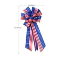 thumbnail image 3 of Nœuds Patriotiques Rouges et Bleus pour la Fête de l'Indépendance 3 Paquets 10x16 Pouces Étoiles du Drapeau Américain du 4 Juillet pour Couronnes Intérieures et Extérieures Décorations d'Arc (Noeuds Patriotiques-1), 3 of 6