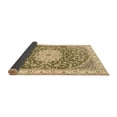 thumbnail image 2 of Ahgly Company Indoor Square Medallion Brown Traditional Area Rugs, 5' Square, 2 of 4
