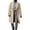 Khaki, variant on zfhfof Mens Double Breasted Trench Coat Notched Lapel Mid Long Peacoat Classic Casual Fall Winter Business Work Overcoat with Pockets