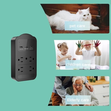 AX NANNY CAM 4K WiFi Outlet Camera with Night Vision and Motion Alerts