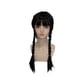thumbnail image 4 of Peluca ajustable larga, negra y lisa para disfraz de Halloween. Peluca para niña, ideal para fiestas de cosplay., 4 of 9