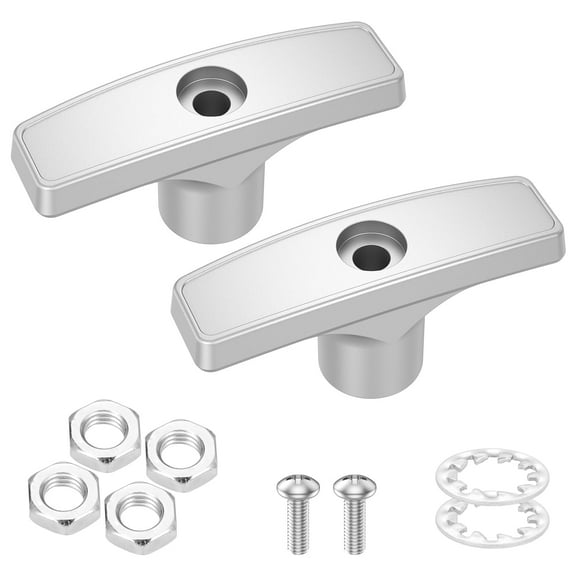 AEVXKHI 2PCS RV Waste Valve Handle Replacement for Waste Valve Extension Rod Metal RV Sewer Valve Handle Replacement Set, RV Waste Valve Handles Kits