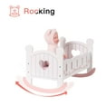 thumbnail image 4 of ROBUD Wooden Doll Cradle Rocking Baby Crib Bed,Toys for Dolls Girl,Fits Dolls up to 18 inches,White, 4 of 9