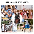thumbnail image 6 of Sikiie Cool Tiger Basketball Jersey Reversible Men's Mesh Athletic Sports Shirts Training Practice S-4XLLarge, 6 of 6