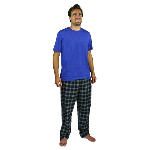 Nautica Men's 2-Piece Cotton Pajama Lounge Set (Twilight Sky, Medium)