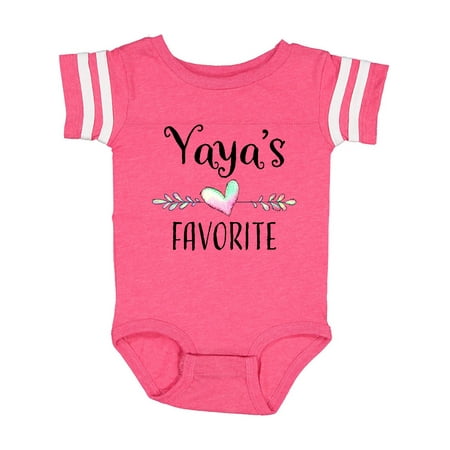 

Inktastic Yaya s Favorite- Heart Grandchild Gift Baby Boy or Baby Girl Bodysuit