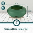 thumbnail image 3 of The HC Companies 21 Inch Garden Hose Pot, Green (2 Pack), 3 of 12