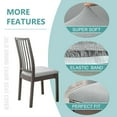 thumbnail image 5 of Stretch Chair Seat Covers set of 6, Dining Chair Seat Covers Spandex Nonslip Dining Room Chair Seat Covers Removable Washable Seat Covers for Dining Room Chairs, 5 of 8