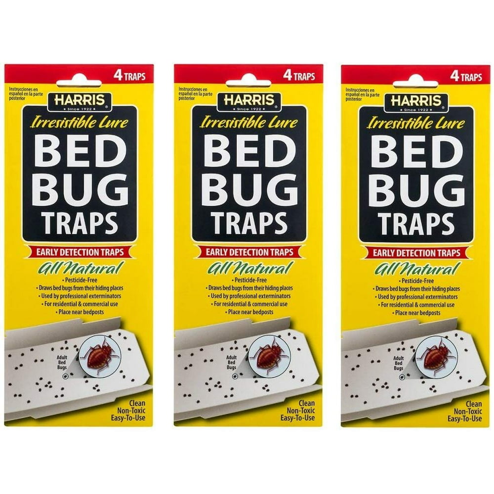 BED BUG TRAPS 4 PACK (Pkg of 3)