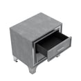 thumbnail image 6 of Miekor Furniture 3-Pieces Bedroom Sets,Queen Size Upholstered Platform Bed with LED Lights and Two Nightstands-Gray 659E, 6 of 15