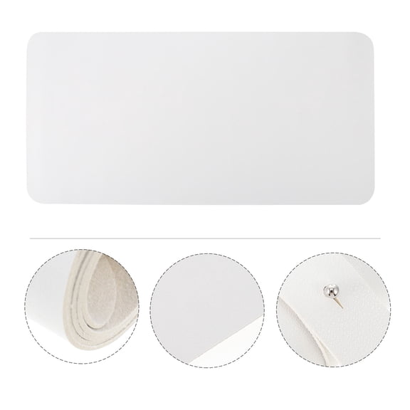 NUOLUX 1Pcs Mouse Pads for Desk 11.8x5.9in White Breathable Material