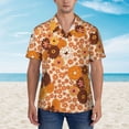thumbnail image 4 of Bixox Men's Hawaiian Shirts Men's Hippie Ditsy Floral Print Short-Sleeve Shirt-XX-Large, 4 of 8