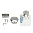 thumbnail image 3 of Cupboard Push Button Catch Lock, White Wide Application RV Push Button Latch  For Yachts For  For 14-18mm Door Thickness, 3 of 8