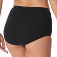 thumbnail image 3 of SCHIESSER Braguitas maxi para mujer, pack de 6 - «Cotton Essentials», braguitas maxi, algodón Negro XL (X-Large), 3 of 5
