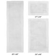 thumbnail image 3 of Better Trends 3 Piece Premium Bathroom Rug Set 100% Cotton Soft Tufted Bath Mat Water absorbent Reversible Bath Rug Perfect for Bathroom, Shower and Bathtub Use, White - Edge Collection, 3 of 5