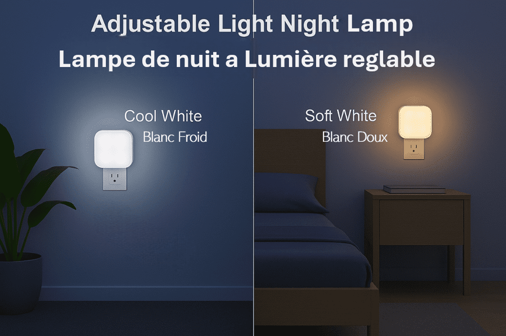 Lomi, Plug-In Dusk to Dawn LED Night Light, 2 Pack, Lomi 2 Pack Night Light