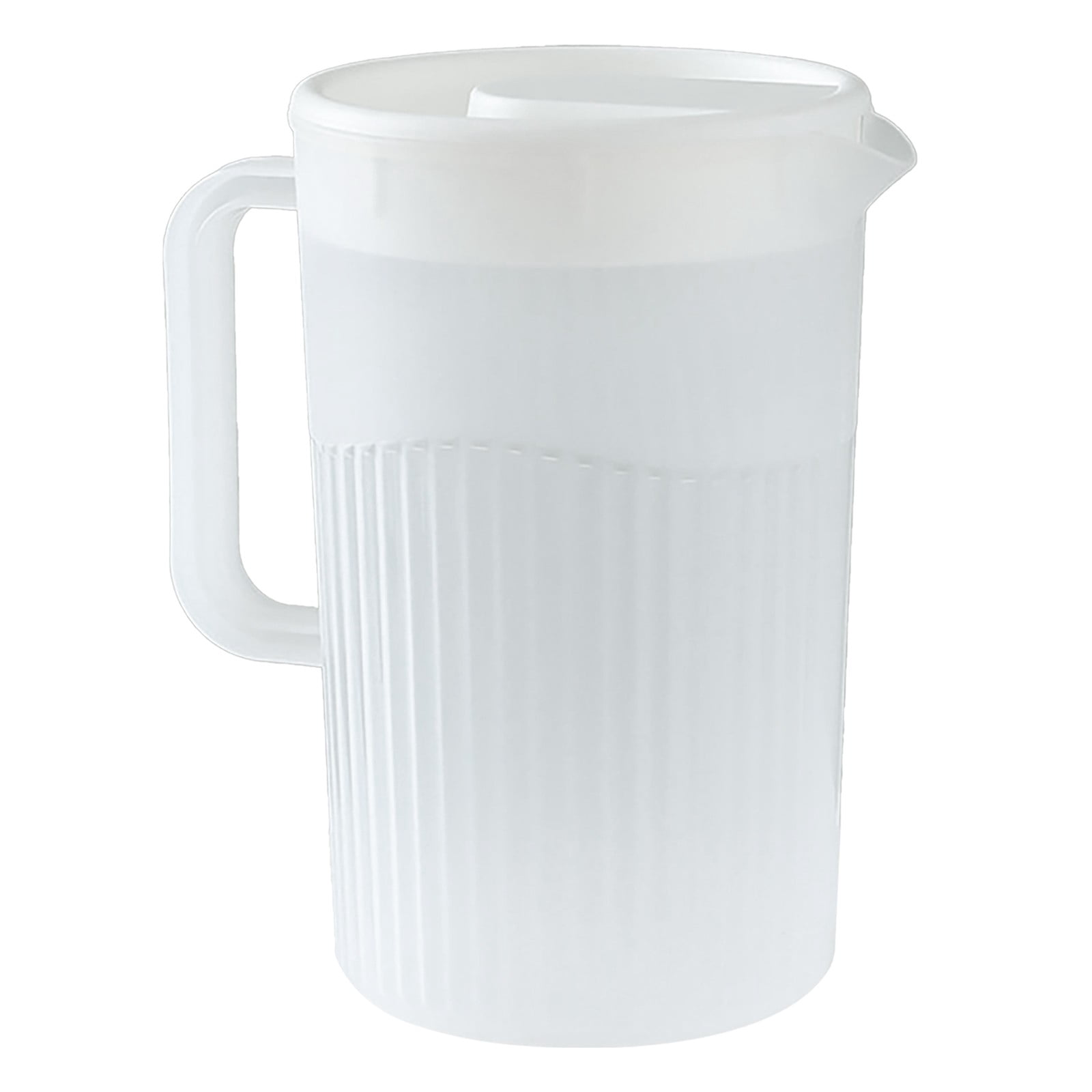 XIPYYKM 2.5L Plastic Pitcher with Lid Large Capacity High Temperature Cold for Juice Tea Exquisite Appearance, with 4Pcs Cup